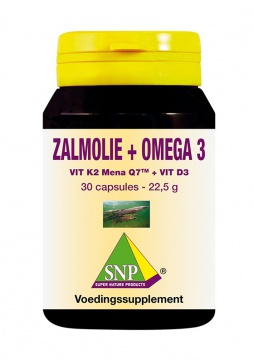 Zalmolie Omega 3 Vitamine K2-Mena Q7 Vitamine D3 Vitamine E