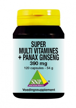 Super Multi Vitamines + Panax Ginseng  - 120 Caps -