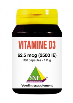 Vitamine D3 - 2500 IE - 360 capsules