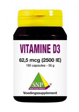 Vitamine D3 - 2500 IE - 180 capsules