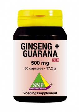 Ginseng + Guarana  500 mg Puur