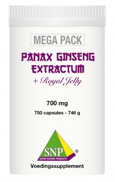 Panax Ginseng +Royal Jelly+Guarana+Chlorella 750 caps MEGA PACK